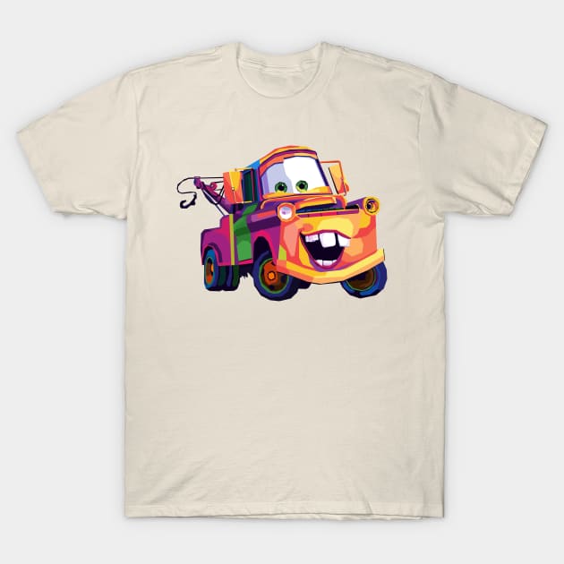 mater cars wpap pop art T-Shirt by Kuli art